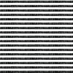 blackest black linen 1/4" horizontal stripes