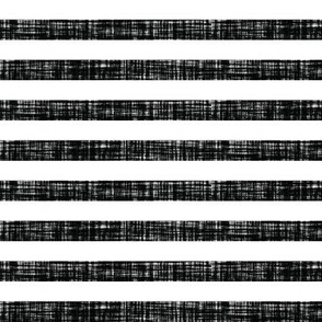 blackest black linen 1/2" horizontal stripes