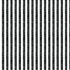 blackest black linen 1/4" vertical stripes