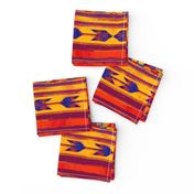 Southwest Zapotec Arrows - Red Orange Blue