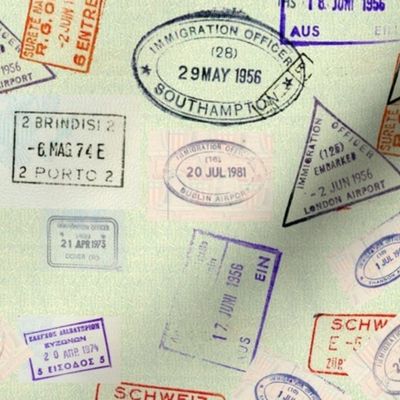Passport Vintage/Retro Postcard