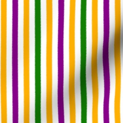 Mardi Gras Stripes in Gold Purple and Green