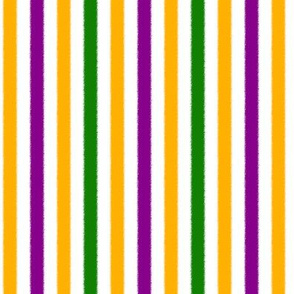Mardi Gras Stripes in Gold Purple and Green