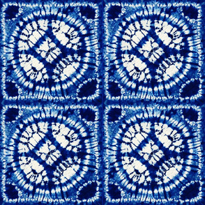 Shibori - Indigo - 21x21