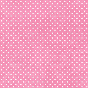 Small White Polka Dots On Pink