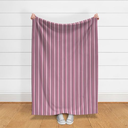 Pink White And Black Skinny Stripes