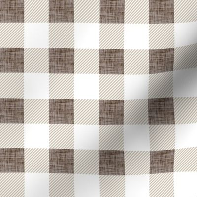 mushroom linen buffalo check