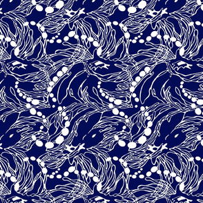 Pearl swirl dark blue