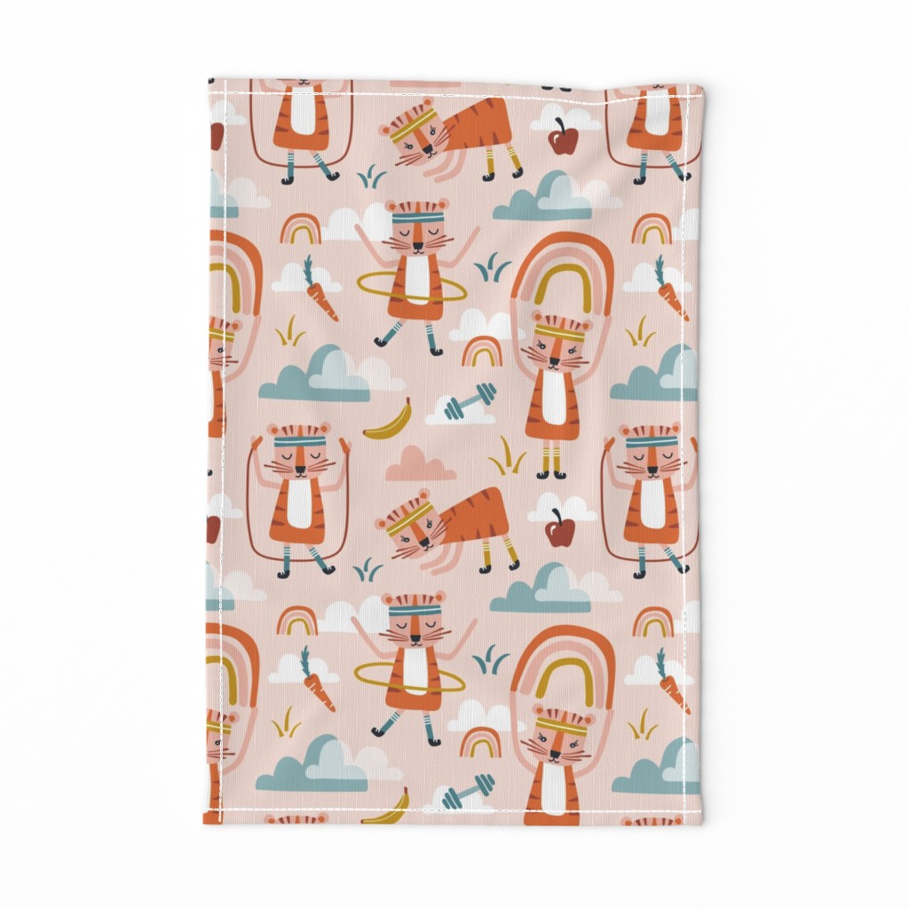 Wild Workout - Blush Large Scale