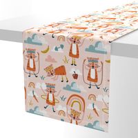 Wild Workout - Blush Large Scale