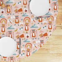 Wild Workout - Blush Large Scale