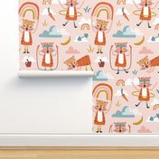 Wild Workout - Blush Large Scale