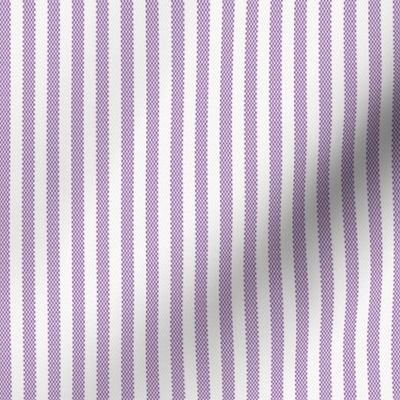 Narrow Purple French Ticking Stripe