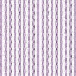 Narrow Purple French Ticking Stripe