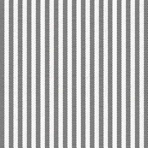 Narrow Black French Ticking Stripe