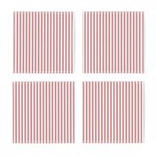 Narrow Red French Ticking Stripe