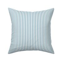 Narrow Blue French Ticking Stripe