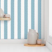 Narrow Blue French Ticking Stripe