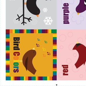 Bird Colors Cloth Baby Book