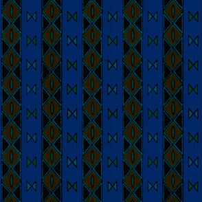 Afrika stripe blue