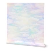 rainbow clouds (27-inch repeat)