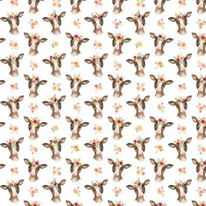 TINY Miss Cow - Baby Girl Farm Fabric