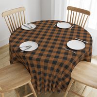 2” Heather Buffalo Plaid (heather black + pumpkin)