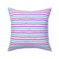 Watercolor Party Stripe Pink Purple Blue on White  