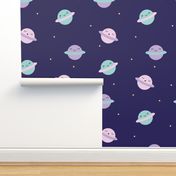 Mini Kawaii Pastel Planets