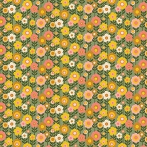 Marguerite* (1:6 Scale for Doll Clothes) (Sagebrush) || '70s mod floral