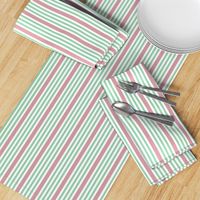 Christmas Ticking 3 Narrow 1 Medium Stripe