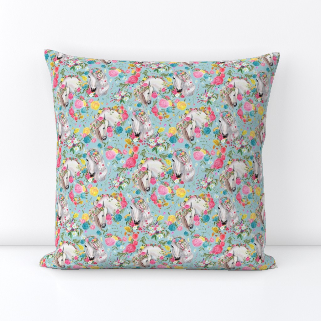 Beautiful horses vintage style repeat pattern design