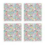 Beautiful horses vintage style repeat pattern design