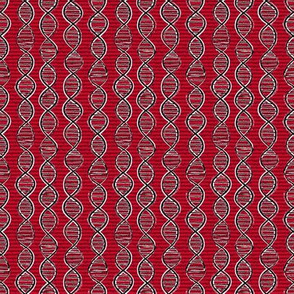 double helix - red/old - small