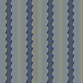 Scalloped Stripes-Medium