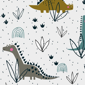 Dinosaur t-rex jurassic pattern (large)