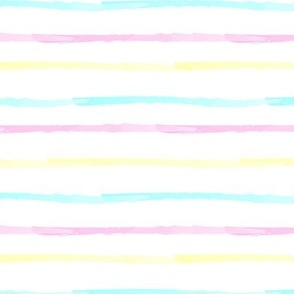 Rainbow stripes White