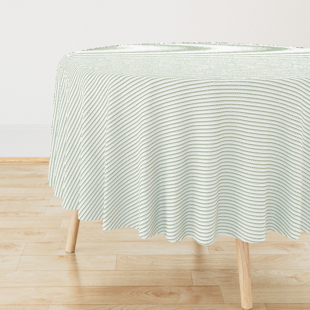 festive frilly stripe-green