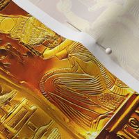 ancient egypt egyptian king tut Tutankhamun pharaoh gold Queen Ankhesenamun couple hieroglyphs husband wife scarab beetle tribal royalty yellow brown   