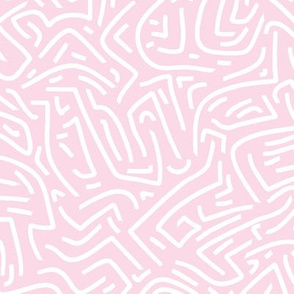 Vintage 90's maze - blush white