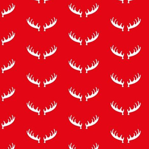 Seasonal christmas theme canada moose and deer antlers 2019 red