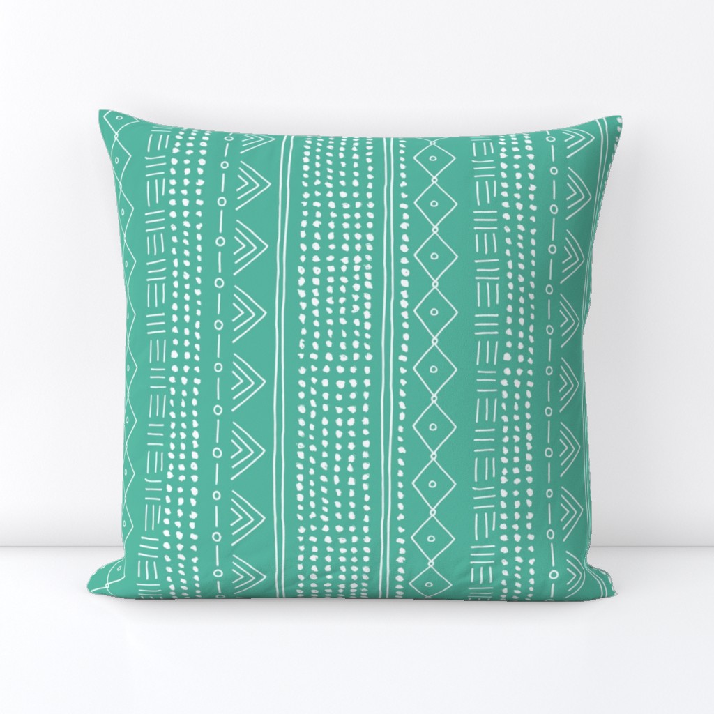 Seasonal christmas mudcloth design for the holidays in 2019 color palette abstract minimal mint green