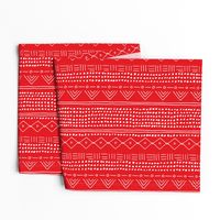Seasonal christmas mudcloth design for the holidays in 2019 color palette abstract minimal red