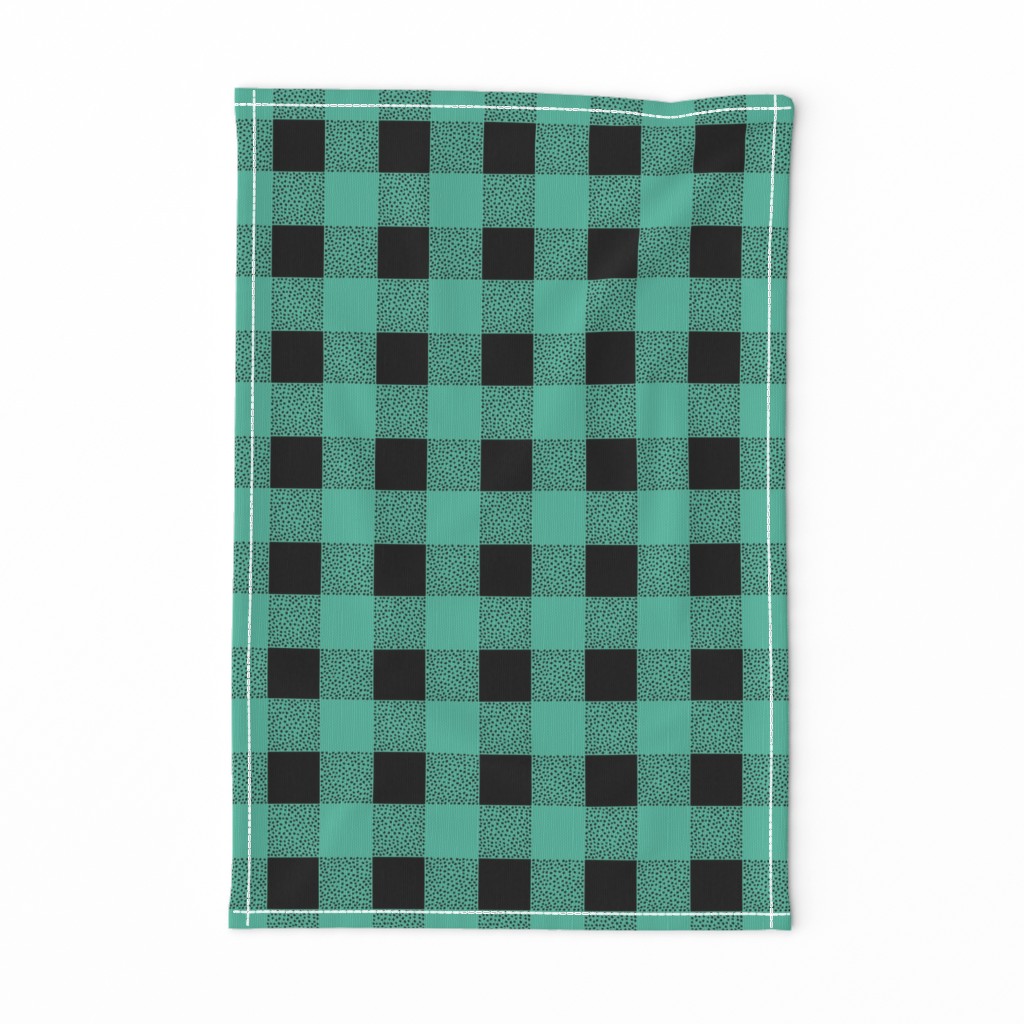 Canada camping theme christmas buffalo plaid check design abstract outdoors design seasonal winter mint green