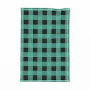 Canada camping theme christmas buffalo plaid check design abstract outdoors design seasonal winter mint green