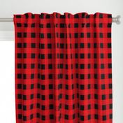 Canada camping theme christmas buffalo plaid check design abstract outdoors design seasonal winter red