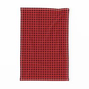 Canada camping theme christmas buffalo plaid check design abstract outdoors design seasonal winter red SMALL