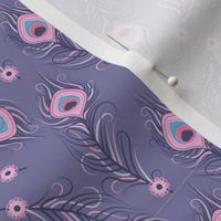 Lavender peacock paisley