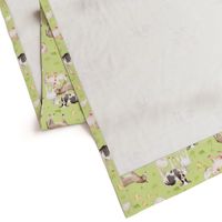 12" Nursery Farm Animals on green