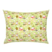 12" Nursery Farm Animals on green